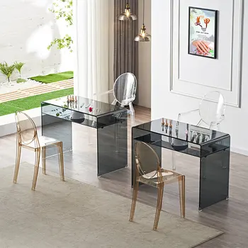 Маникюрные столы для отдыха в Скандинавии, мебель для салонов, современный дизайнерский стеклянный маникюрный стол, отдельные столики для маникюра, стол для ногтей