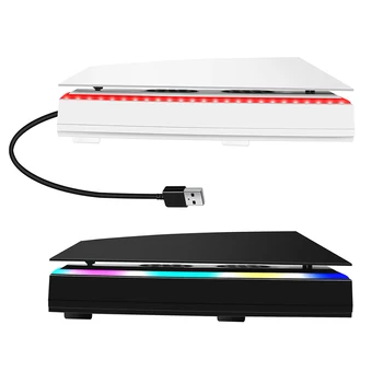 Вентилятор охлаждения RGB-хоста, пылезащитный радиатор игрового хоста, водонепроницаемый CD-привод, цифровая версия, универсальная для консоли PS5, внешний хост