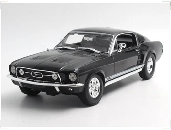 Maisto 1/18 Для Ford Mustang GTA 1967 Металлическая Модель Автомобиля, Отлитая под давлением, Детские Игрушки Для мальчиков, Подарочная Коллекция Украшений Черного цвета