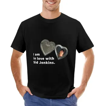 Я влюблен в футболку Сида Дженкинса, футболки для тяжеловесов, Блузку, мужскую хлопчатобумажную футболку