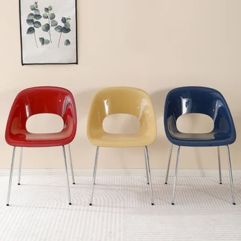 Обеденные стулья с простой спинкой Современный дизайн дома Обеденные стулья для кабинета Комфорт на открытом воздухе Muebles Мебель для салона Hogar QF50DC