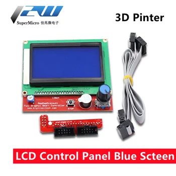 3D-принтер smart controller RAMPS 1.4 LCD 12864 ЖК-панель управления синий экран