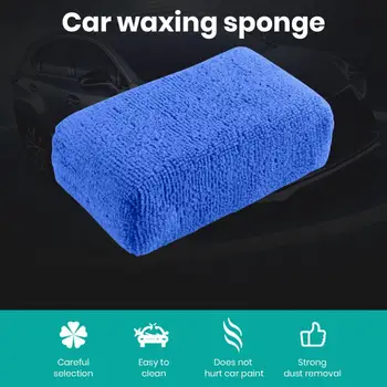 Мягкая накладка-аппликатор из микрофибры, супер водопоглощающая губка для мытья автомобиля воском, чистящая накладка для автоаксессуаров