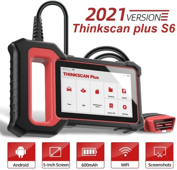 Thinkcar Thinkscan Plus S6 OBD2 Автомобильные Инструменты 4 Системные Инструменты Диагностики Автомобиля Масло SAS EPB дроссельная заслонка TPMS Сброс OBD2 сканера