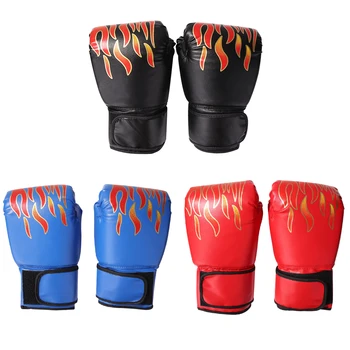2шт Муай Тай Каратэ Пробивающие Огненные перчатки ММА Боксерские тренировочные боевые перчатки