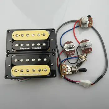 Гитарные звукосниматели Humbucker 4C с жгутом проводов 2V1T Комплект электрогитарных звукоснимателей
