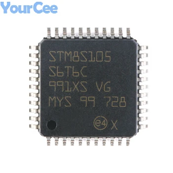 STM8 STM8S105 STM8S105S6T6C LQFP-44 16 МГц 32 КБ Флэш-памяти 8-битный Микроконтроллер MCU Микроконтроллер EEPROM 1 КБ оперативной памяти 2 КБ