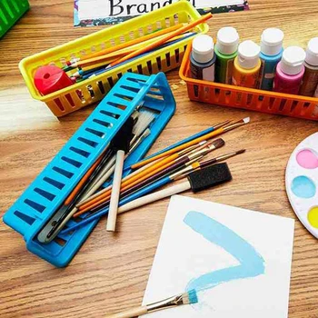 Классный органайзер для карандашей, корзина для карандашей или корзина для карандашей, разные цвета, произвольные цвета (10 шт.)