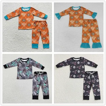 2023 Новые продукты RTS NO MOQ Комплекты для отдыха для малышей Детская одежда для Хайленд-коров Для мальчиков Западная одежда