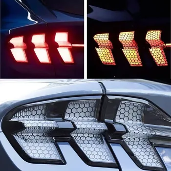 Наклейка на задний фонарь для Ford Mustang Mach-E, Сотовые Декоративные наклейки на лампы, Аксессуары для модификации экстерьера автомобиля