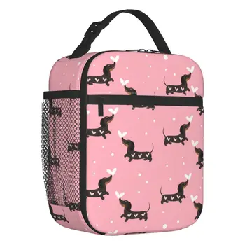 Изготовленная на заказ сумка для ланча с колбасой для собак, женская Теплая сумка-холодильник, изолированный ланч-бокс для офиса для взрослых